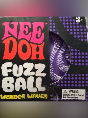 NeeDoh Purple Fuzz Ball Wonder Waves - Sensory Kids Toy